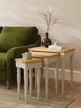 John Lewis Foxmoor Nest of 3 Tables Table, FSC-Certified Acacia, Oak & Natural Cream