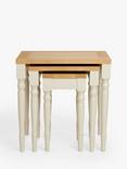 John Lewis Foxmoor Nest of 3 Tables Table, FSC-Certified Acacia, Oak & Natural Cream