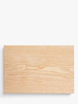 John Lewis Leckford Rectangular Chopping Board, 39cm, Ash Wood, Ash Wood