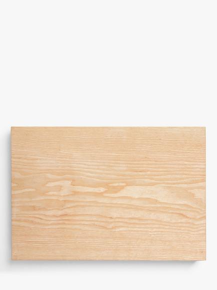 John Lewis Leckford Rectangular Chopping Board, 39cm, Ash Wood, Ash Wood