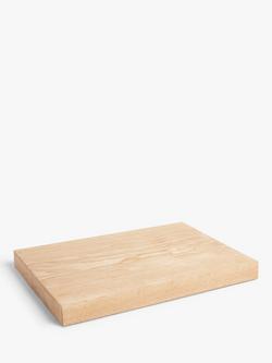 John Lewis Leckford Rectangular Chopping Board, 39cm, Ash Wood - view 2, Ash Wood