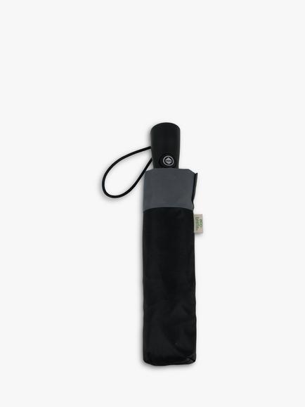 totes Eco Auto Open & Close Umbrella, Black/Charcoal, Black/Charcoal