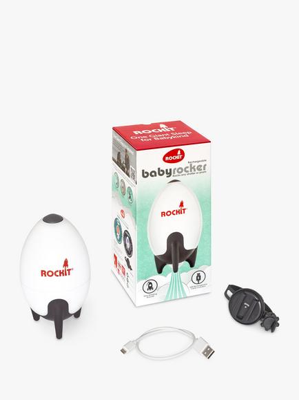 Rockit Rechargable Baby Pram Rocker - view 2, White