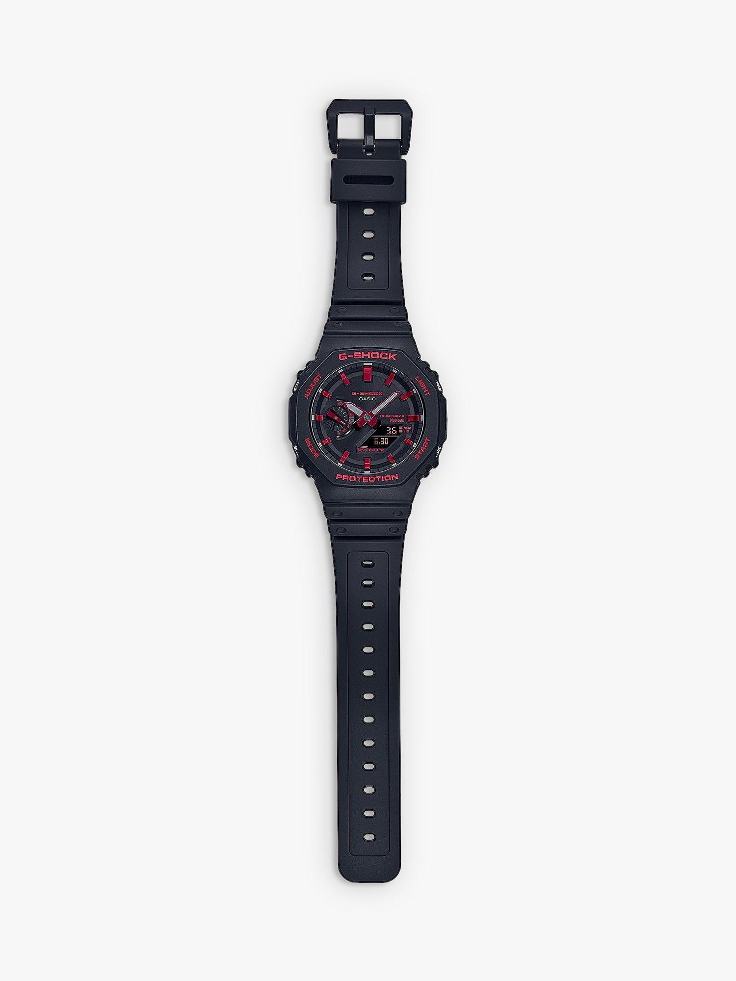 Product image 3 of 6, which shows Casio Men's G-Shock Date Solar Resin Strap Watch, Black GA-B2100BNR-1AER