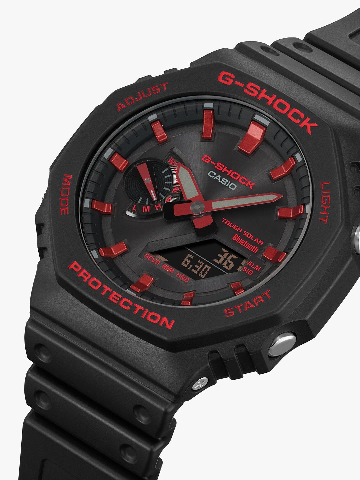 Product image 5 of 6, which shows Casio Men's G-Shock Date Solar Resin Strap Watch, Black GA-B2100BNR-1AER