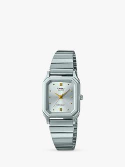 Casio Unisex Retro Analogue Bracelet Strap Watch, Silver
