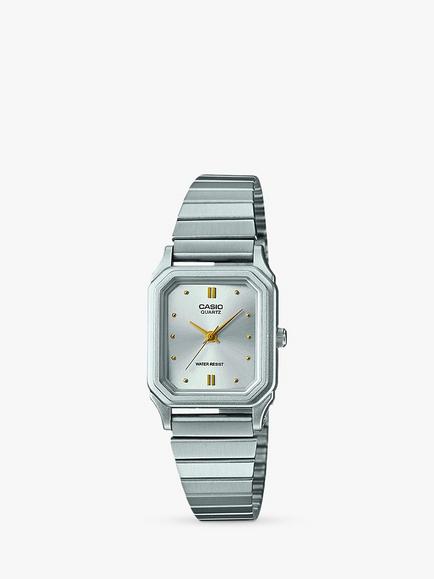 Casio Unisex Retro Analogue Bracelet Strap Watch, Silver