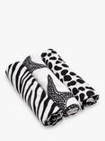 Etta Loves GOTS Organic Cotton Animal Print Sensory Muslin Squares, Pack of 3, Multi