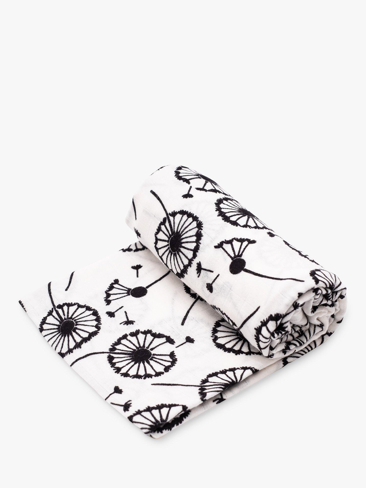 GOTS Organic Cotton Dandelion Extra-Large Sensory Muslin Blanket, Multi