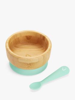 Munchkin Bambou Suction Bowl & Spoon Set, Mint, Multi