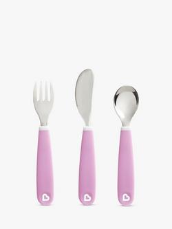 Munchkin Splash 3 Piece Toddler Cutlery Set, Purple