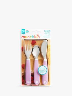 Munchkin Splash 3 Piece Toddler Cutlery Set - view 2, Purple