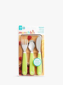 Munchkin Splash 3 Piece Toddler Cutlery Set - view 2, Green