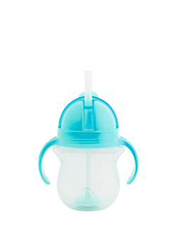 Munchkin Tip and Sip Weighted Straw Trainer Cup, Blue