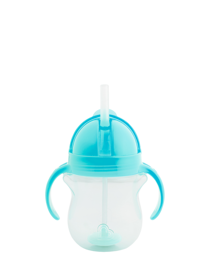 Munchkin Tip and Sip Weighted Straw Trainer Cup, Blue