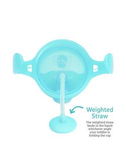 Munchkin Tip and Sip Weighted Straw Trainer Cup - view 2, Blue