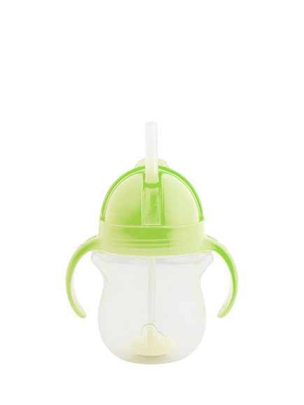 Munchkin Tip and Sip Weighted Straw Trainer Cup, Green