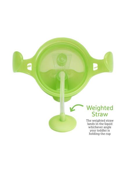 Munchkin Tip and Sip Weighted Straw Trainer Cup - view 2, Green