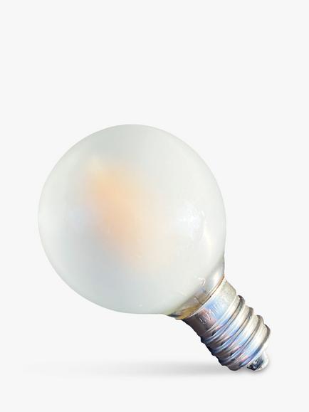 Seletti 1W E14 LED Non Dimmable Sparrow Lamp Frosted Bulb, White, White
