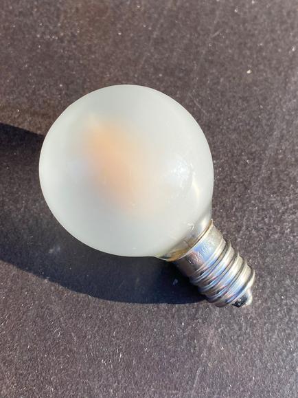 Seletti 1W E14 LED Non Dimmable Sparrow Lamp Frosted Bulb, White - view 2, White