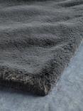 John Lewis Faux Fur Throw, Graphite