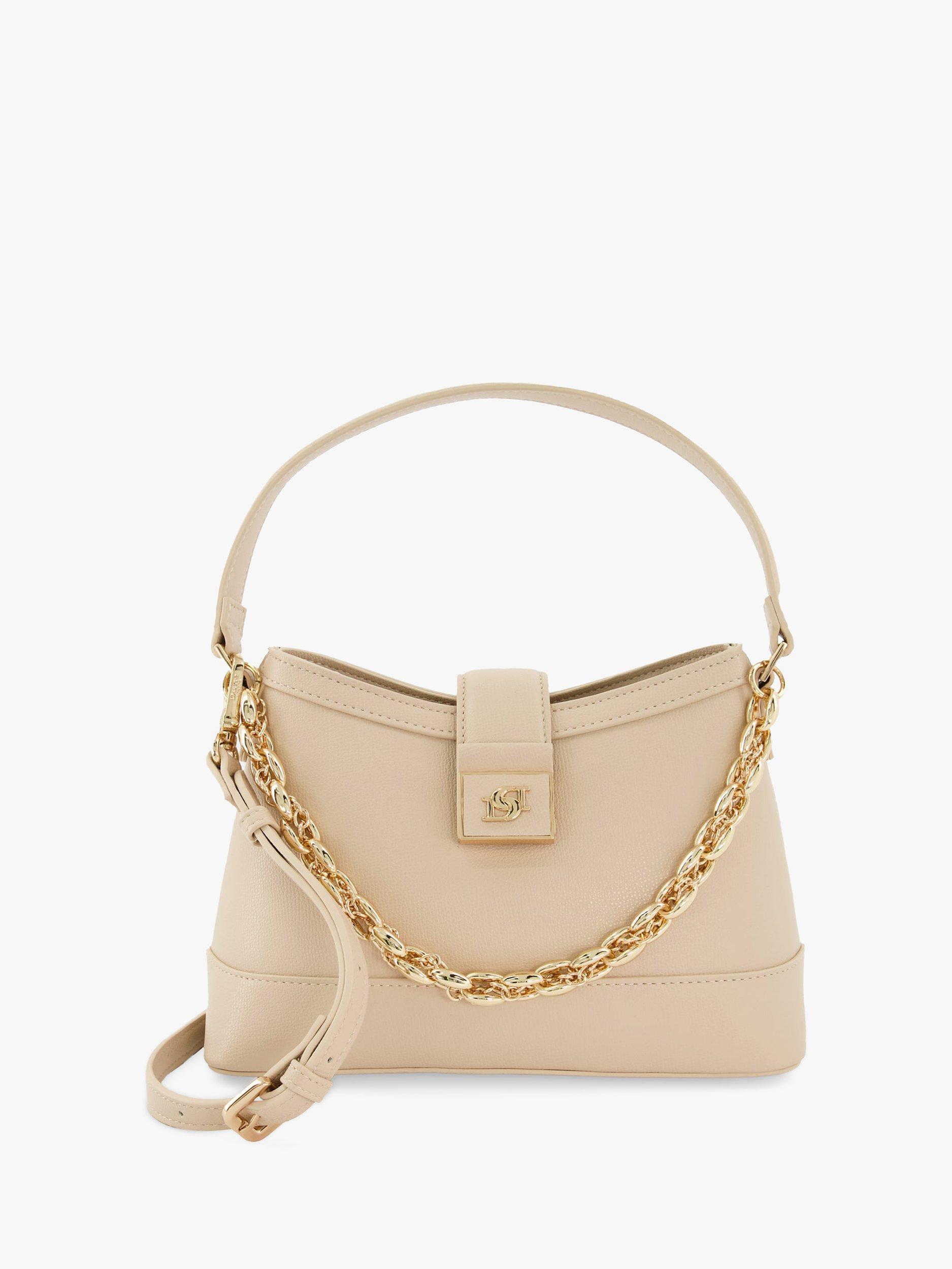 Dune Desirable Chain Detail Grab Bag, Nude