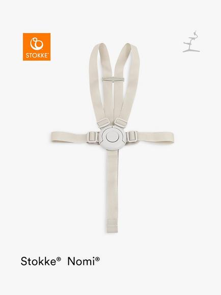 Stokke Nomi Highchair Harness, Natural White, Natural White