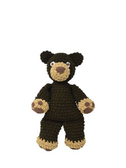 Knitty Critters Tumble Ted Crochet Kit - view 2, Brown