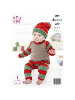 King Cole Cherished DK Baby Set Knitting Pattern, 429 - view 2, Multi
