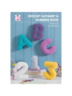 King Cole Alphabet and Numbers Crochet Book by Zoe Halstead, Multi