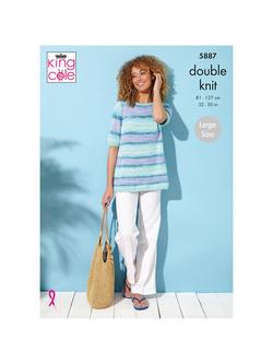 King Cole Tropical Beaches DK Knitting Pattern, 5887, Multi