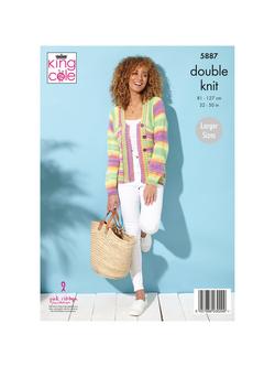 King Cole Tropical Beaches DK Knitting Pattern, 5887 - view 2, Multi