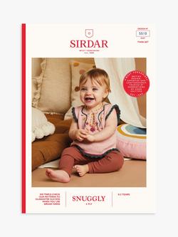 Sirdar Snuggly 4 Ply Baby Flower Power Twinset Knitting Pattern, 5510, 