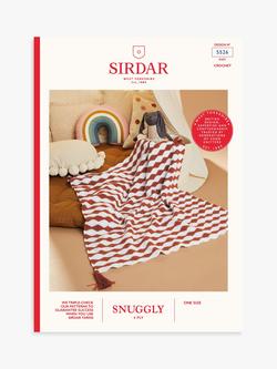 Sirdar Snuggly 4 Ply Baby Diamond Tasseled Blanket Knitting Pattern, 5526, 
