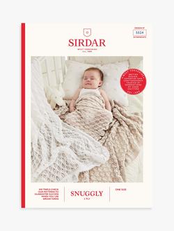 Sirdar Snuggly 2 Ply Baby Pretty Picot Lacy Blanket Knitting Pattern, 5524, 