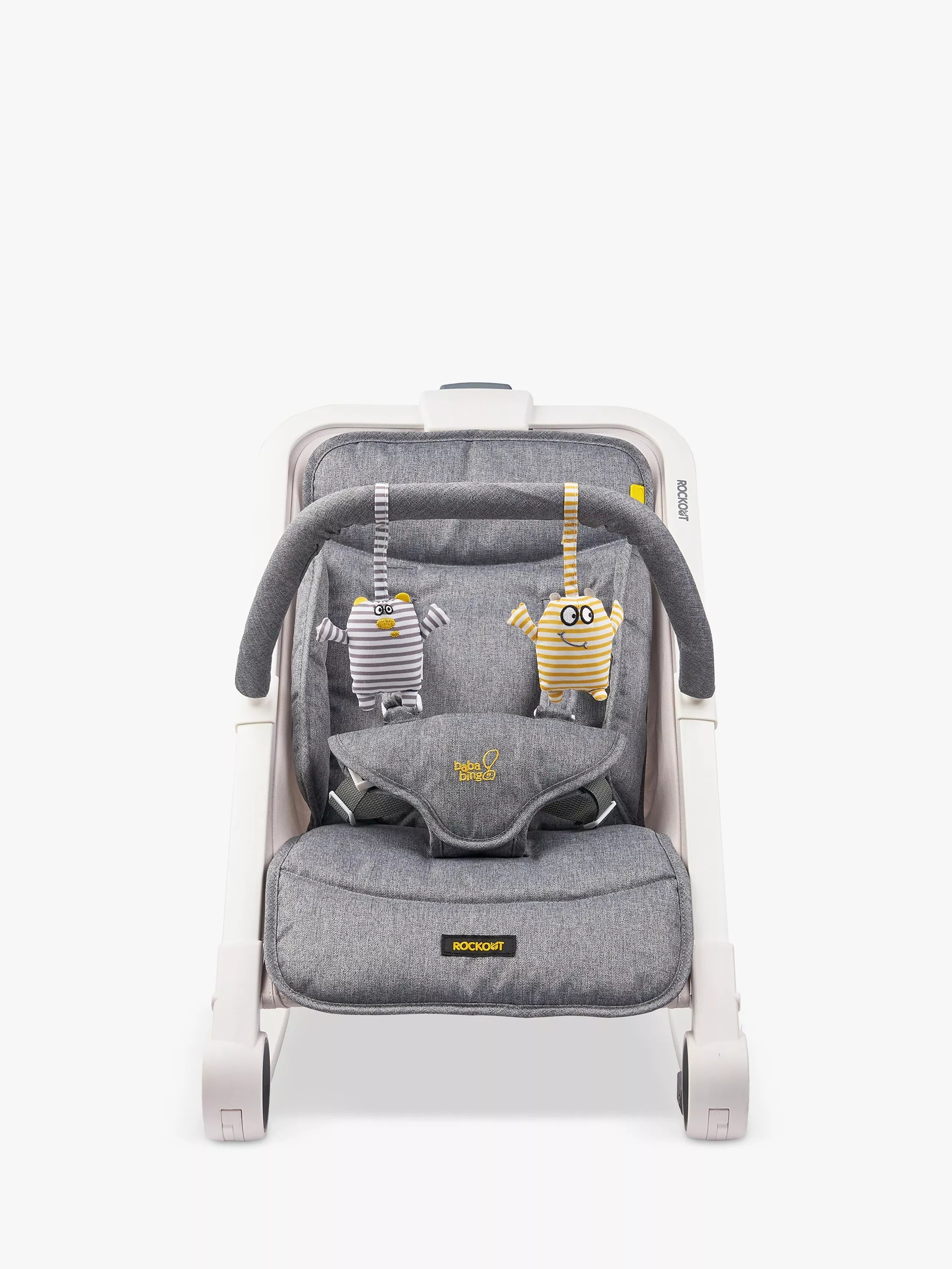 BabaBing RockOut 2 Baby Rocker Grey Marl