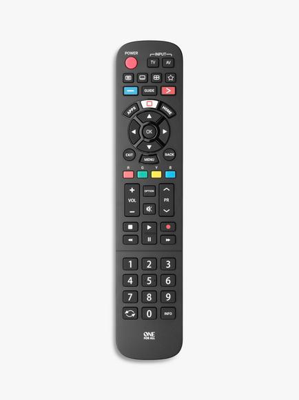 One For All URC4914 Replacement Remote Control for Panasonic TVs - view 2, Black