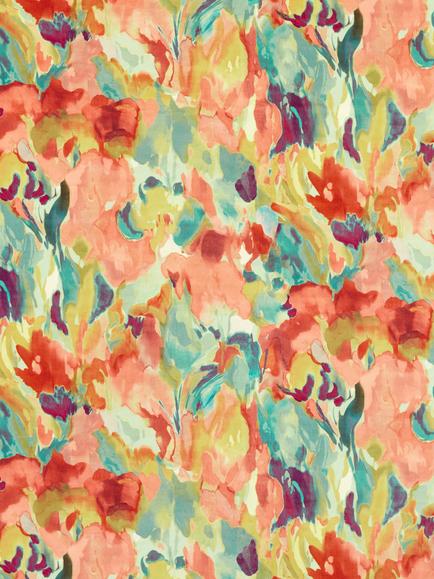 Harlequin Foresta Velvet Furnishing Fabric, Rosewood/Azul/Huckle