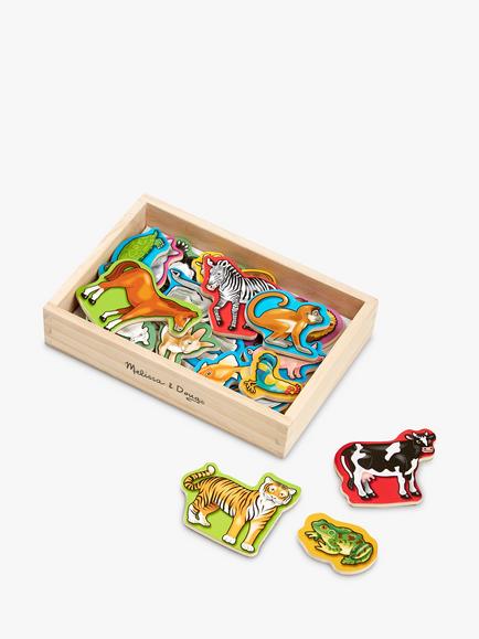 Melissa & Doug Wooden Animal Magnets, 