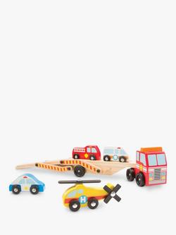 Melissa & Doug Wooden Emergency Vehicle Carrier - view 2, 