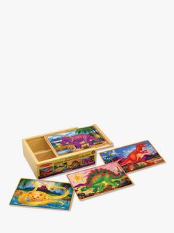 Melissa & Doug Dinosaur Jigsaw Puzzles in a Box, 