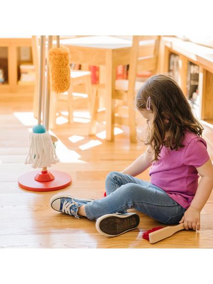 Melissa & Doug Dust, Sweep & Mop Wooden Cleaning Set - view 2, 