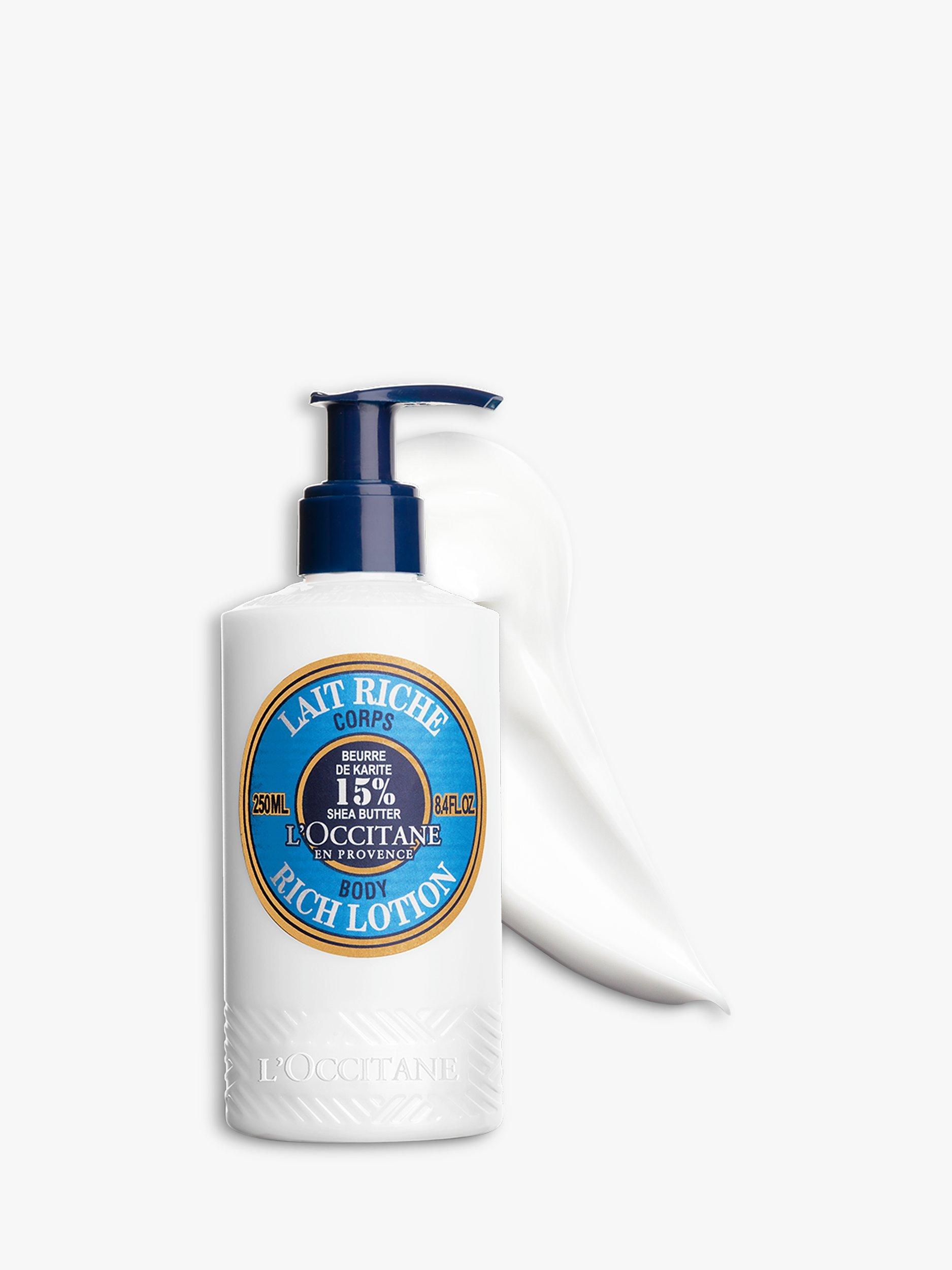 Product image 1 of 4, which shows L'OCCITANE Ultra Rich Shea Butter Body Lotion, 250ml