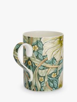 Morris & Co. Spode Pimpernel Bone China Mug, 340ml, Green/Multi - view 2, Green/Multi