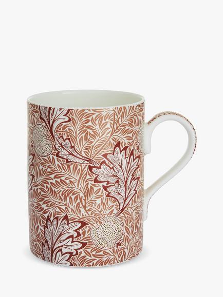 Morris & Co. Spode Apple Bone China Mug, 340ml, Red/Multi, Red