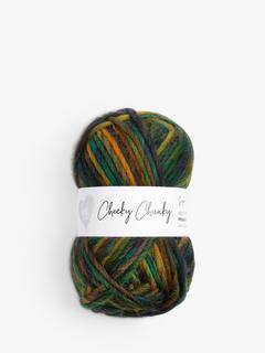 Wool Couture Cheeky Chunky Twist Wool Knitting Yarn, Forest, 100g