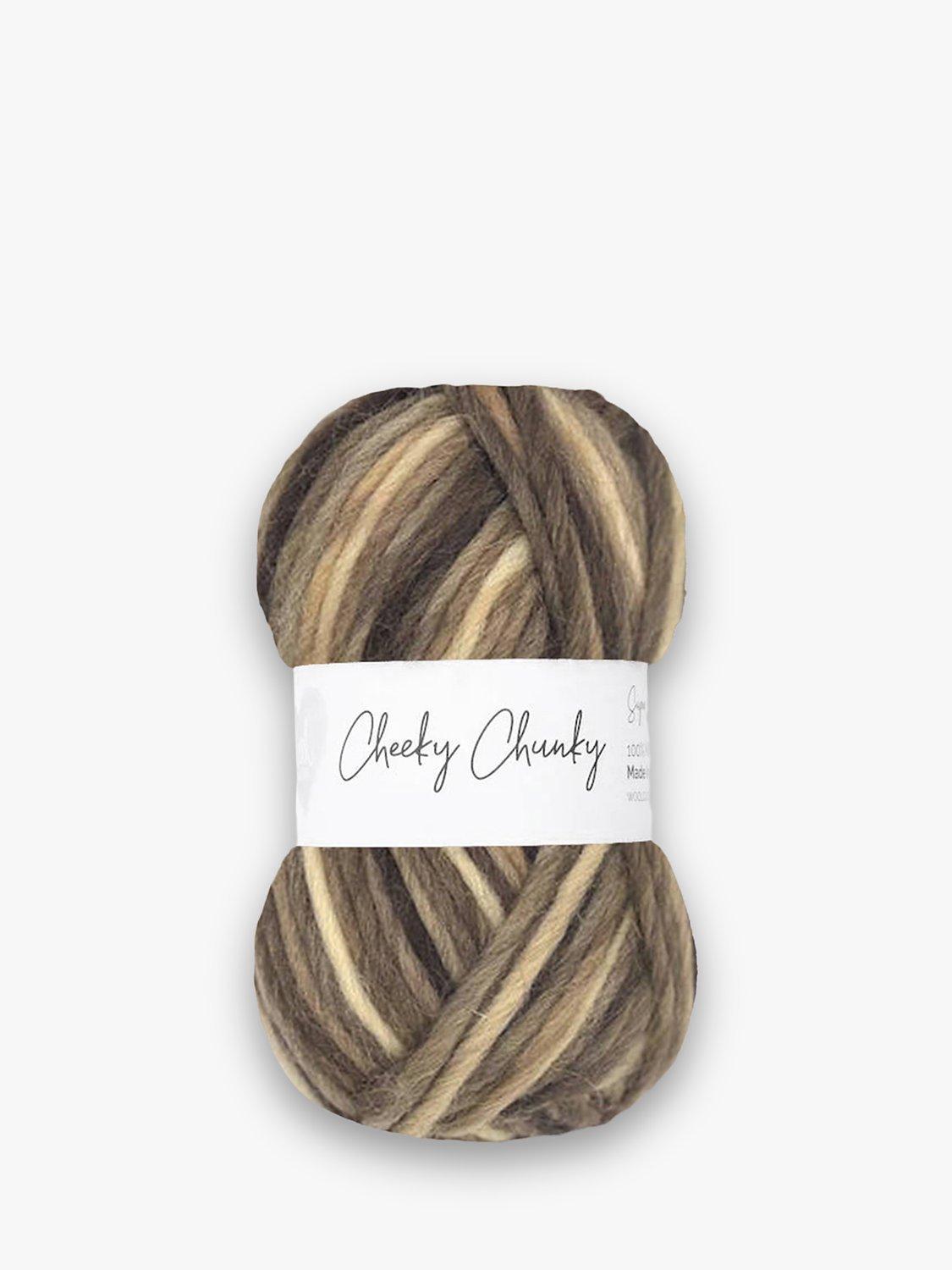 Wool Couture Cheeky Chunky Twist Wool Knitting Yarn, Natural, 100g