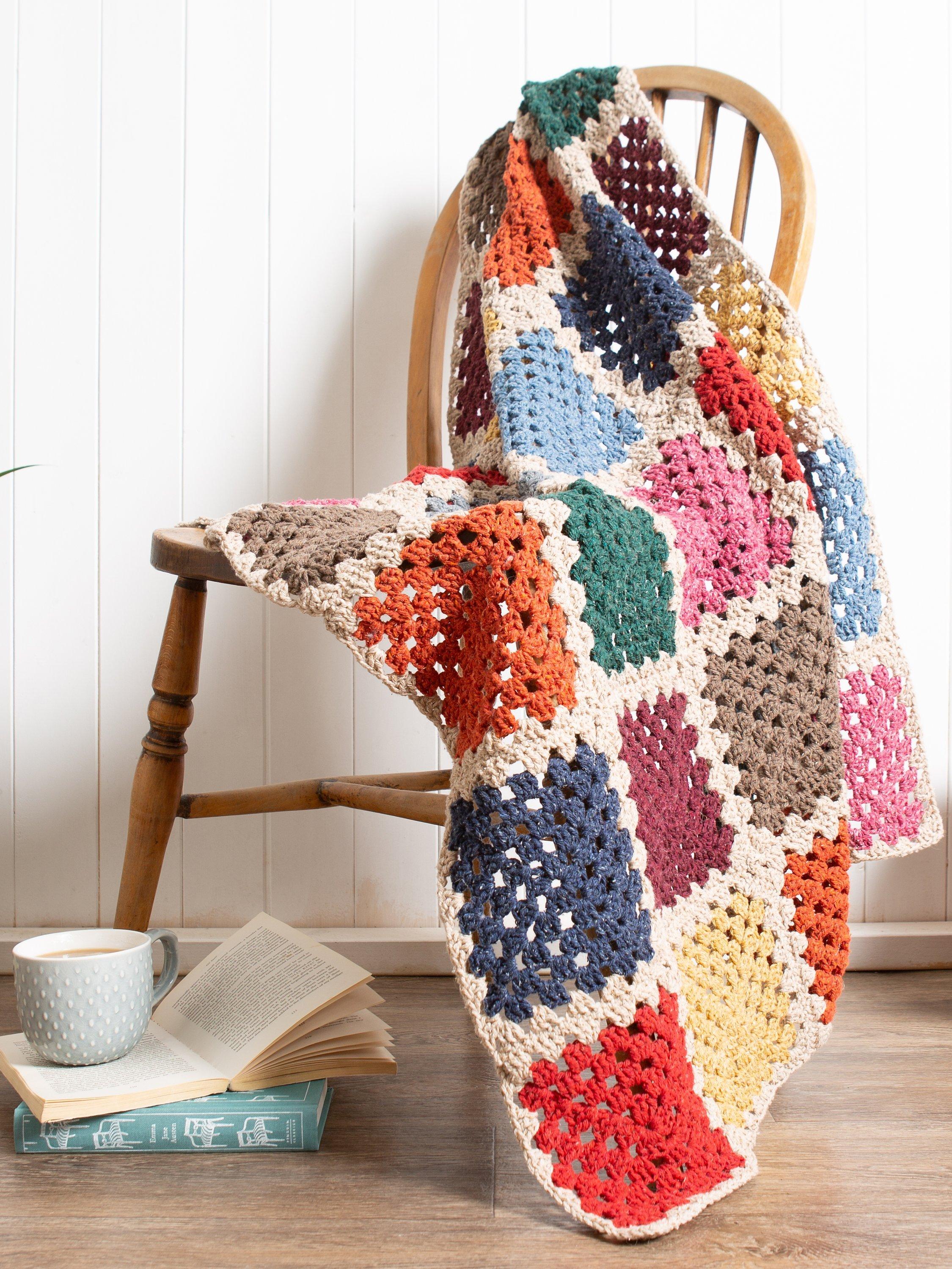 Wool Couture Catalonia Granny Squares Blanket Beginners Crochet Kit