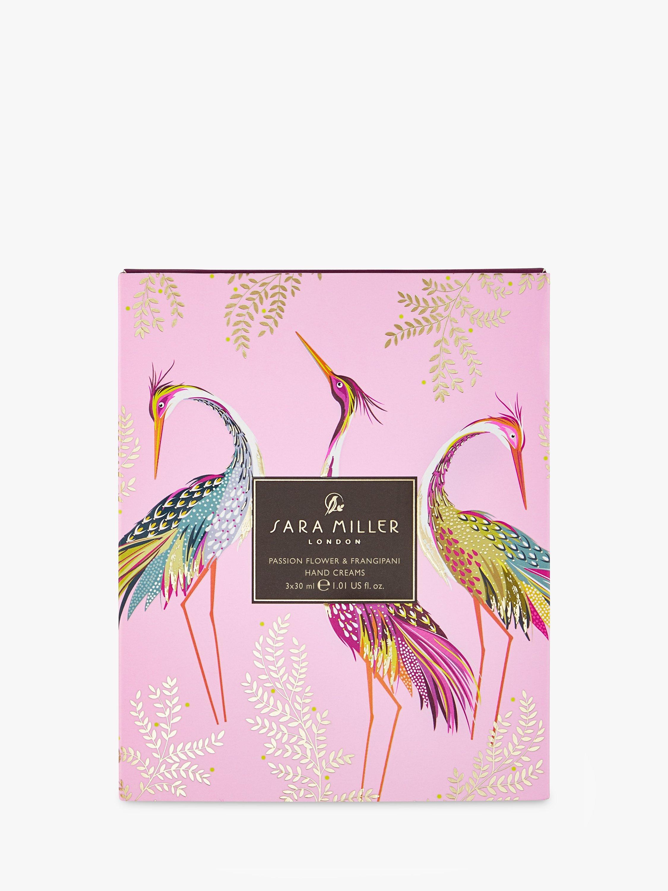 Product image 1 of 4, which shows Sara Miller Passion Flower & Frangipani Hand Cream Gift Set