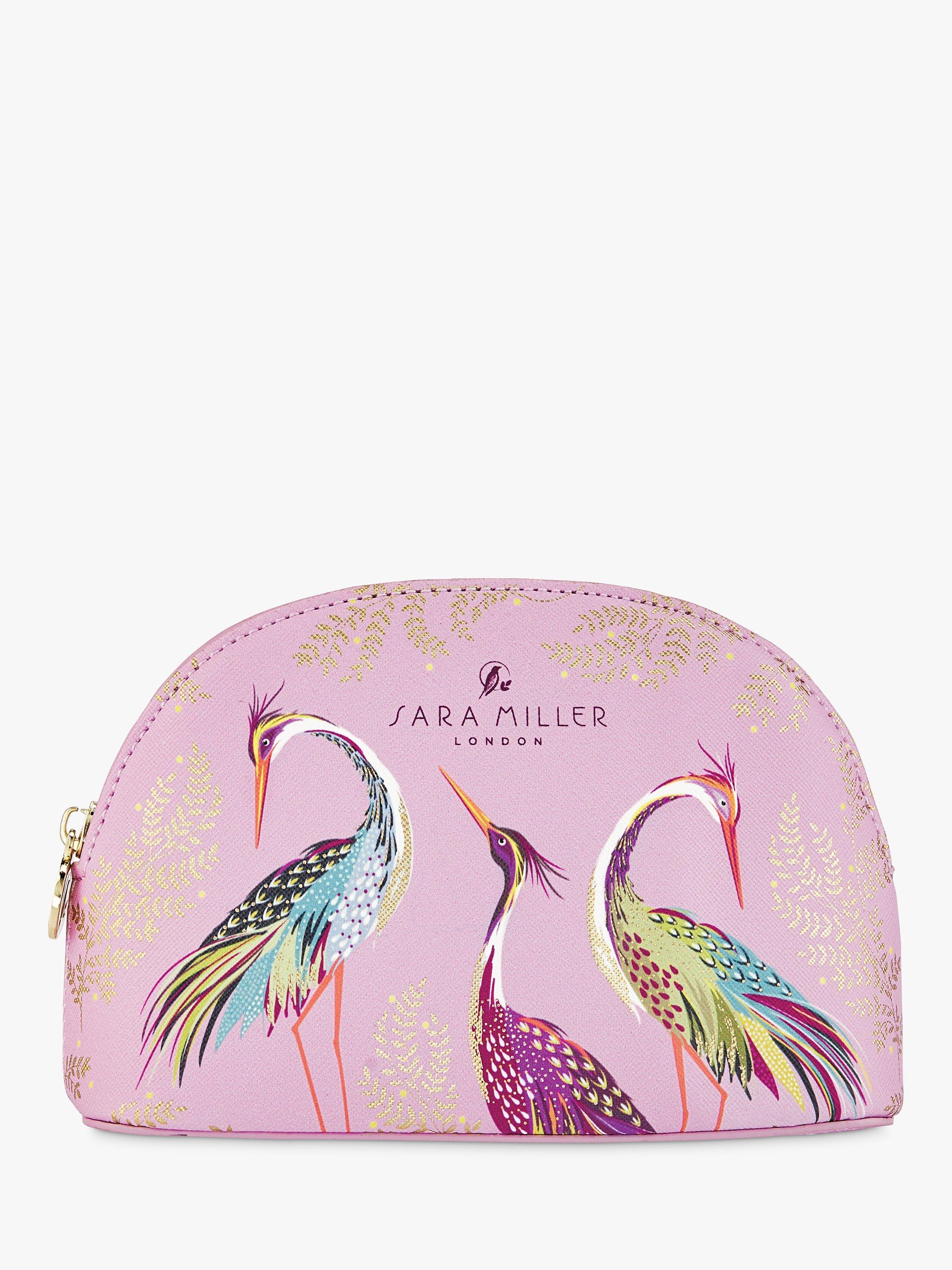 Product image 1 of 4, which shows Sara Miller London Haveli Garden Cosmetic Bag, Pink/Multi